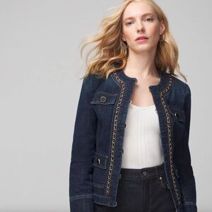 WHBM® Stylist Denim Chain Jacket